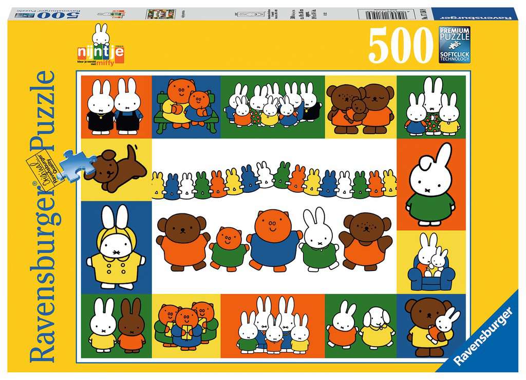 Ravensburger Miffy Portraits 500 Piece Puzzle