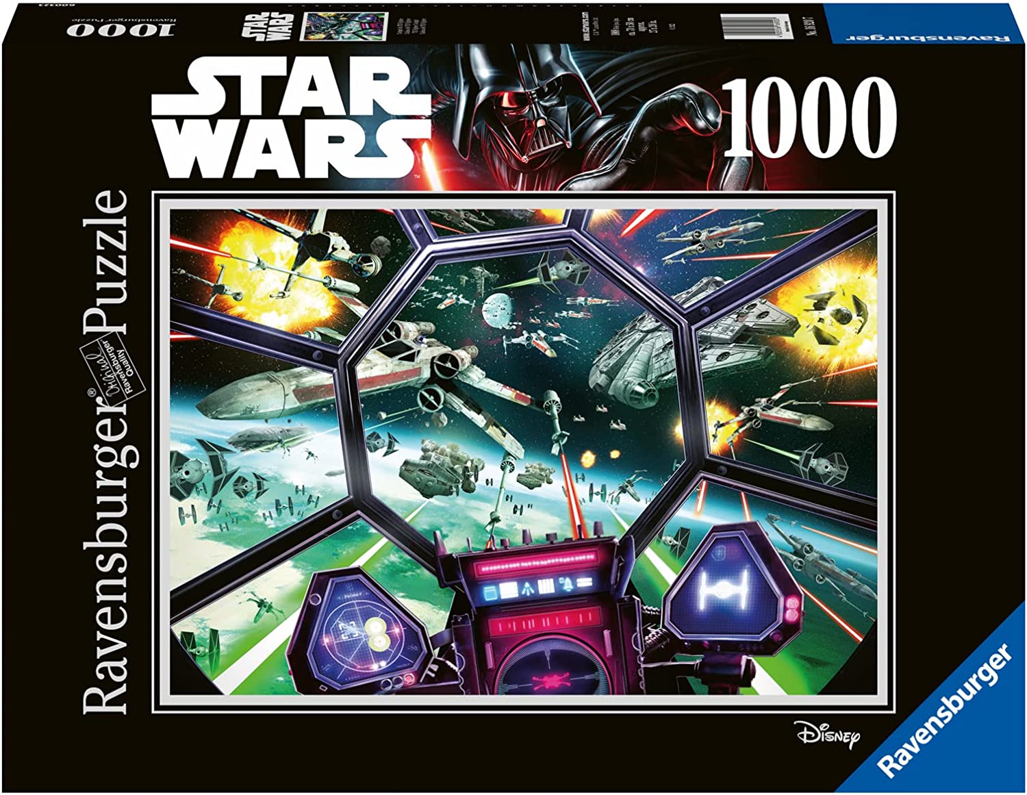 Ravensburger Star Wars Tie Fighter Cockpit 1000 Piece Puzzle