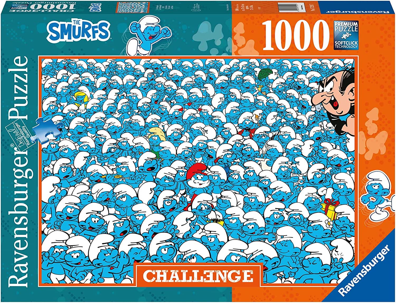 Ravensburger The Smurfs Challenge 1000 Piece Puzzle