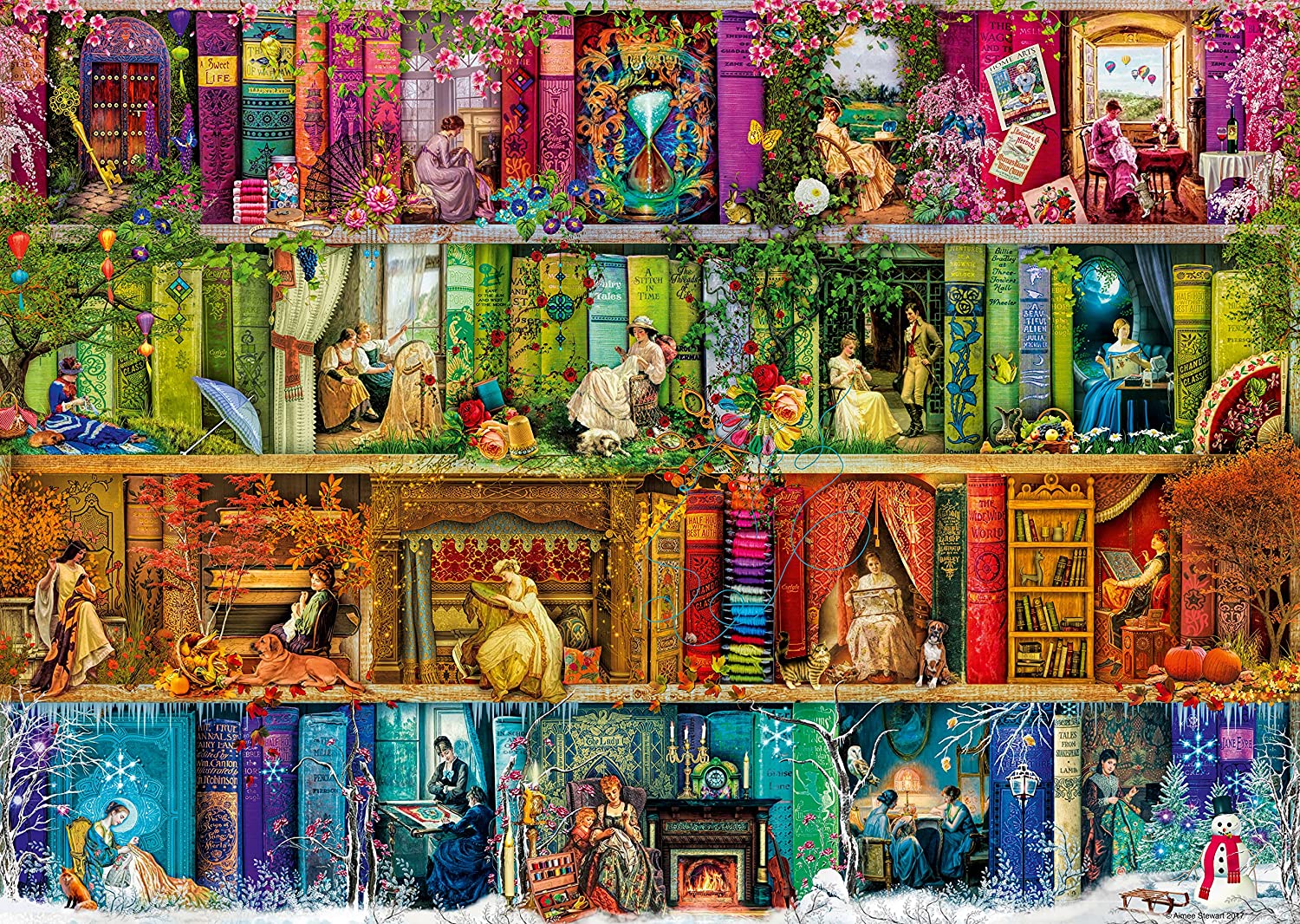 Ravensburger Aimee Stewart A Stitch In Time 1000 Piece Puzzle