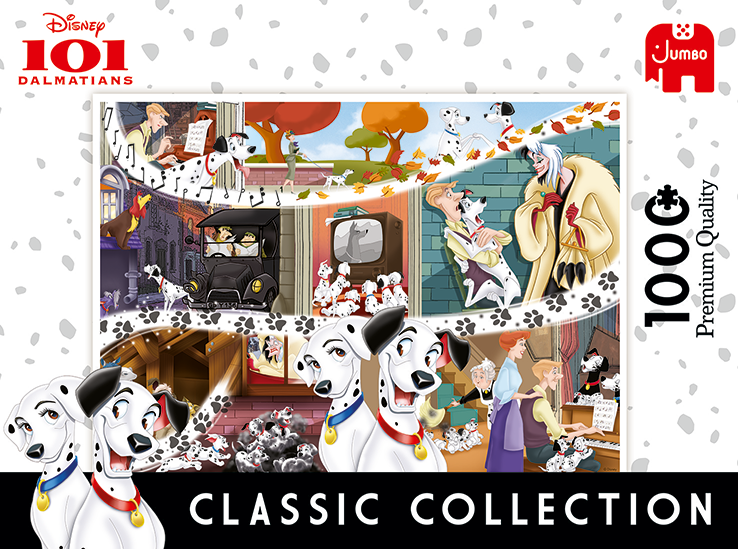Jumbo Disney 101 Dalmatians 1000 Piece Puzzle