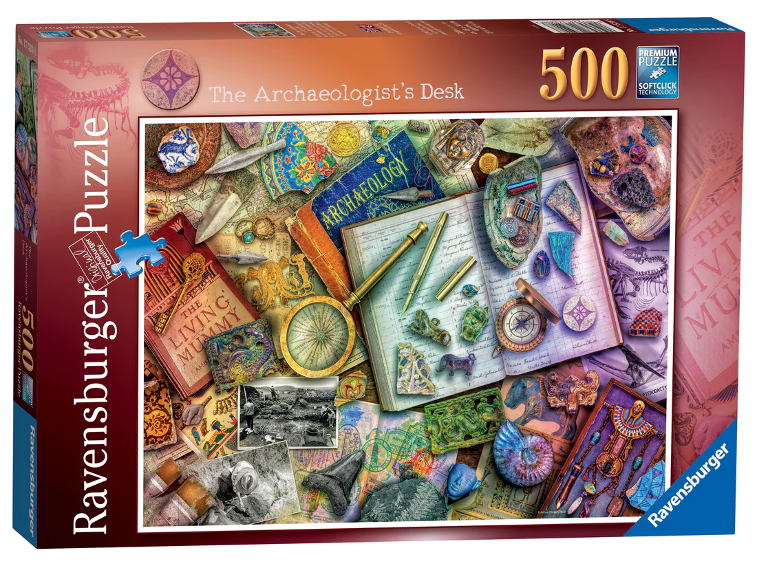 Ravensburger Aimee Stewart The Archaeologist's Desk 500 Piece Puzzle