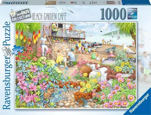 Ravensburger Cosy Cafe Collection No. 1 Beach Garden Cafe 1000 Piece Puzzle