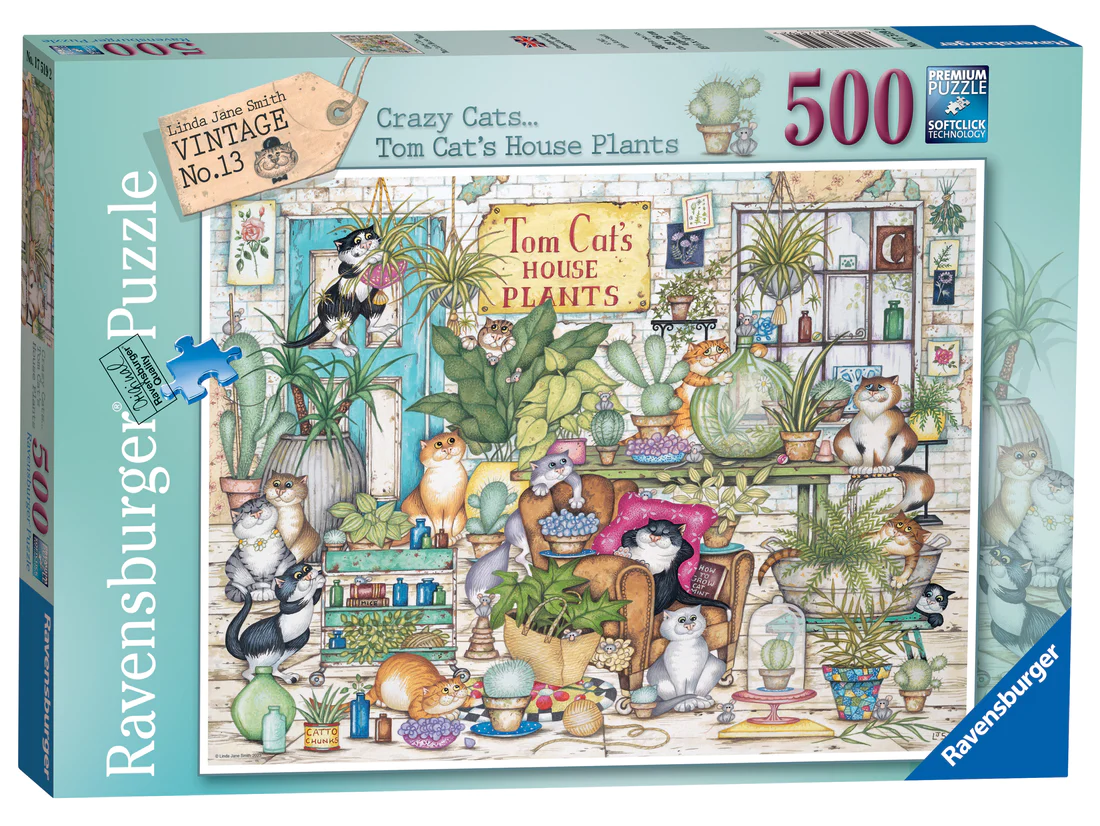 Illustrated Cats Puzzle, 500 pieces