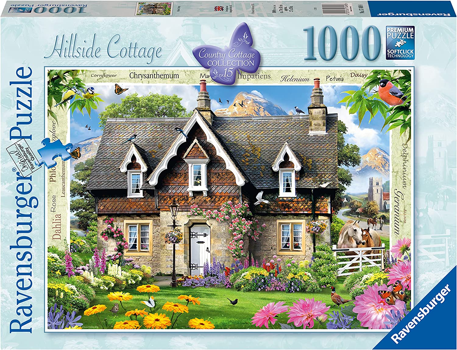 Ravensburger Country Cottage Collection 15 : Hillside Cottage 1000 Piece Puzzle