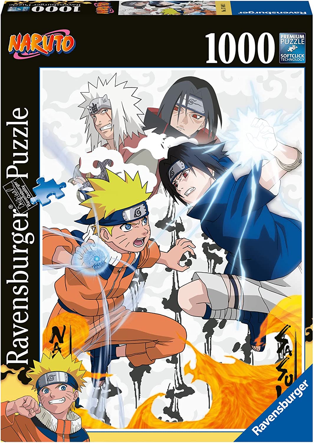 Puzzle Ravensburger Naruto puzzle Naruto vs. Sasuke (1000 pièces)