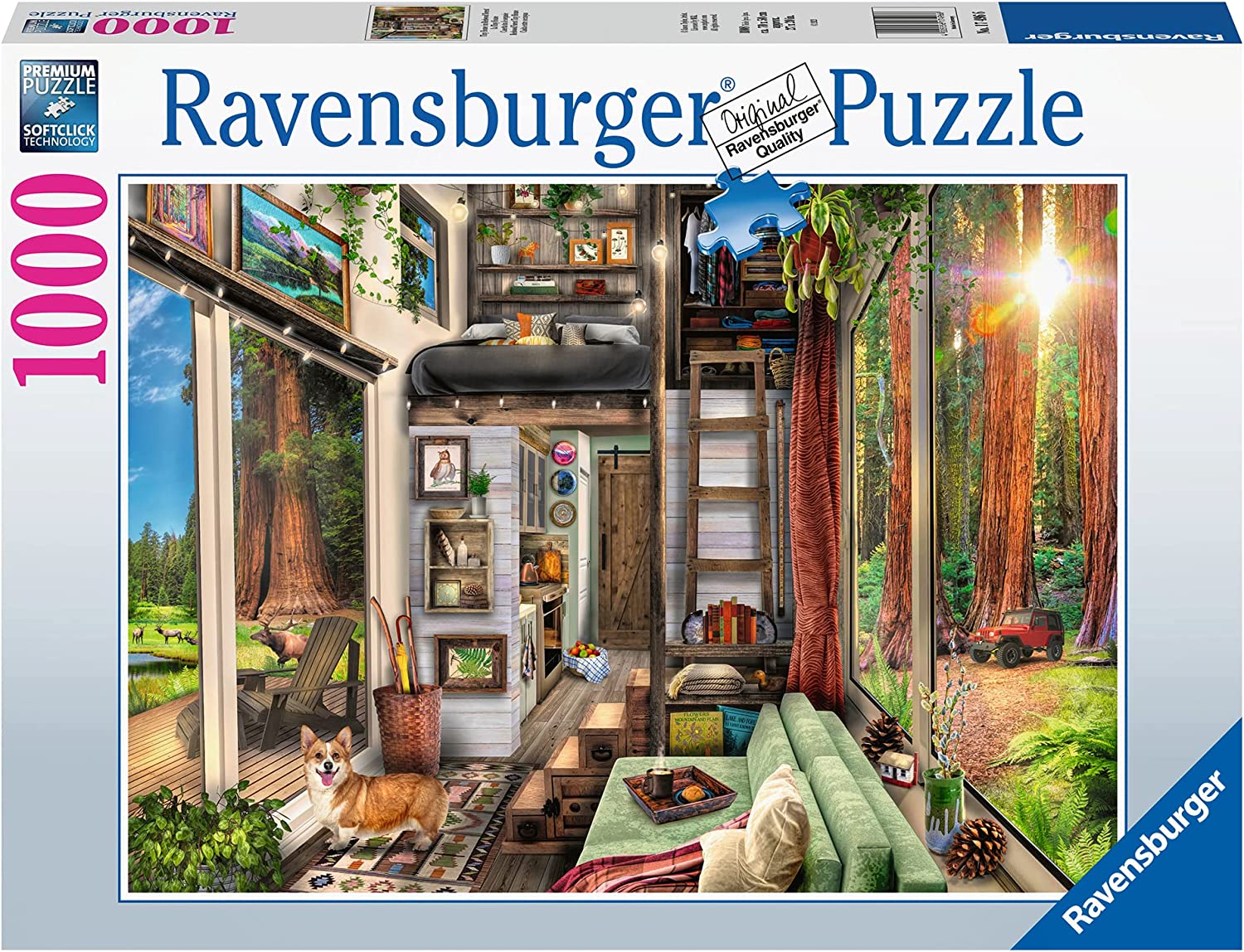 Ravensburger Redwood Forest Tiny House 1000 Piece Puzzle