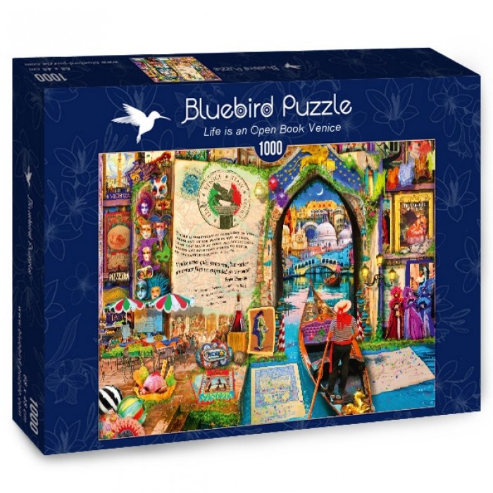 Bluebird Aimee Stewart Life Is An Open Book Venice 1000 Piece Puzzle