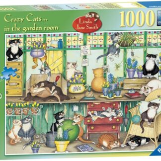 Ravensburger Linda Jane Smith Crazy Cats... In The Garden Room 1000 Piece Puzzle
