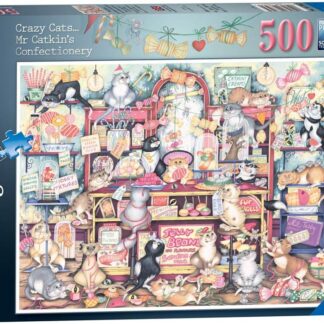 Ravensburger Crazy Cats Mr Catkin's Confectionery 500 Piece Puzzle
