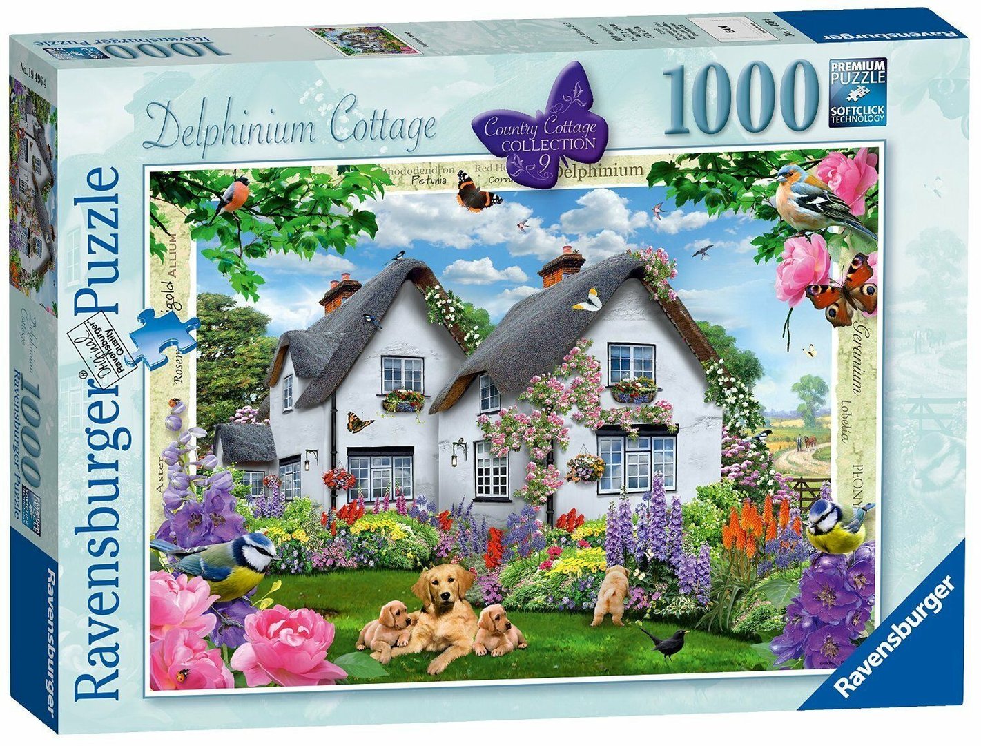 Ravensburger Country Cottage Collection No. 9 Delphinium Cottage 1000 Piece Puzzle