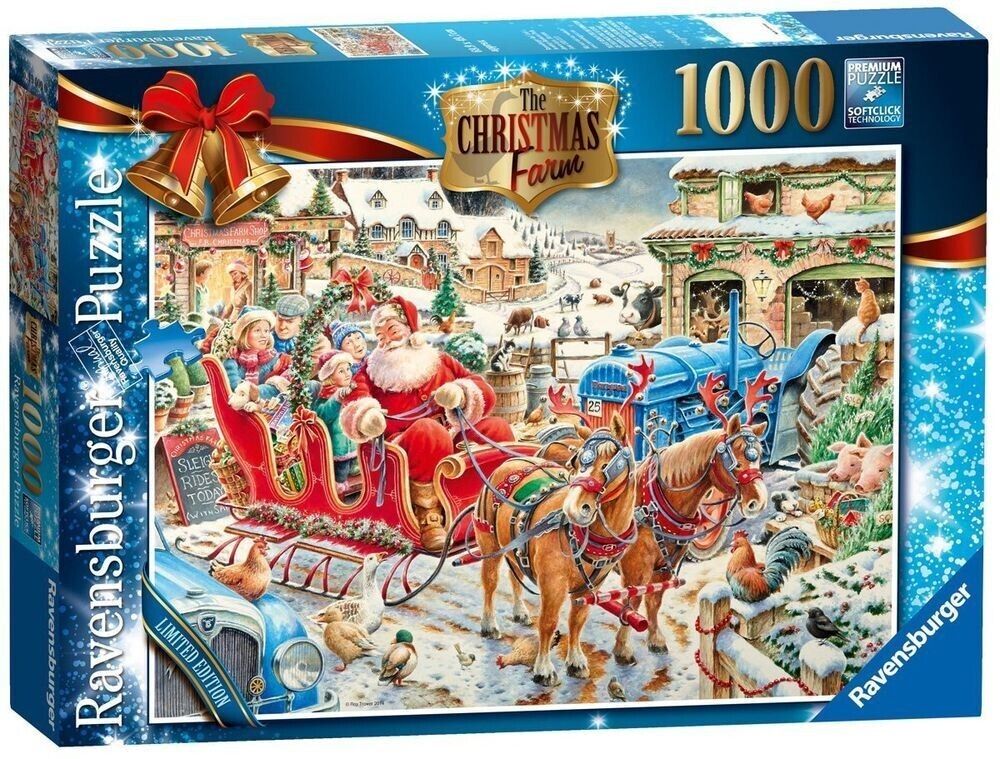 Ravensburger 2014 Roy Trower Limited Edition The Christmas Farm 1000 Piece Puzzle