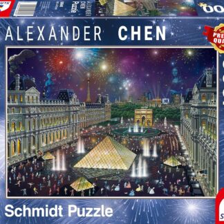 Schmidt Fireworks At The Louvre 1000 Piece Puzzle
