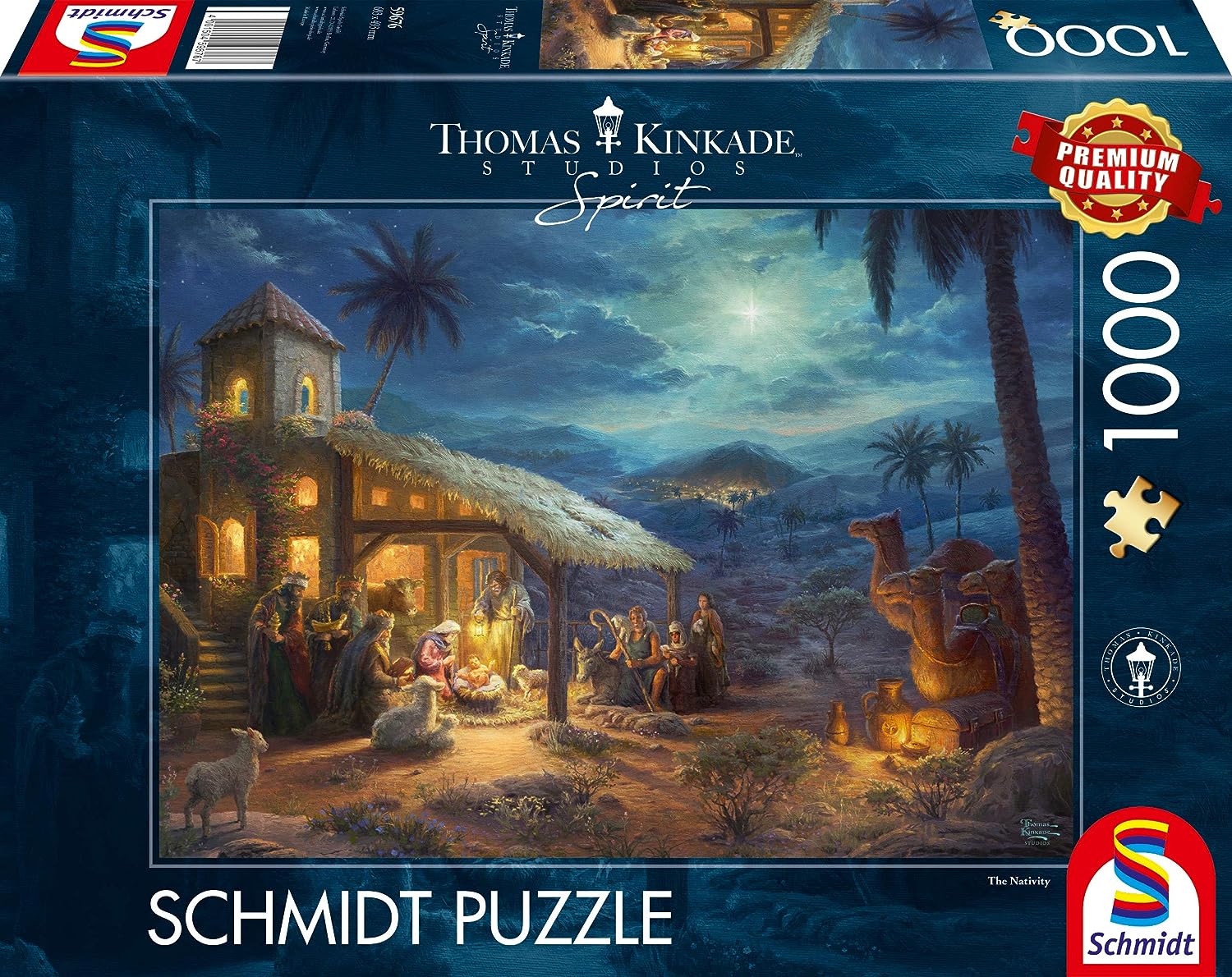 Schmidt Thomas Kinkade Spirit The Nativity 1000 Piece Puzzle – The Puzzle  Collections