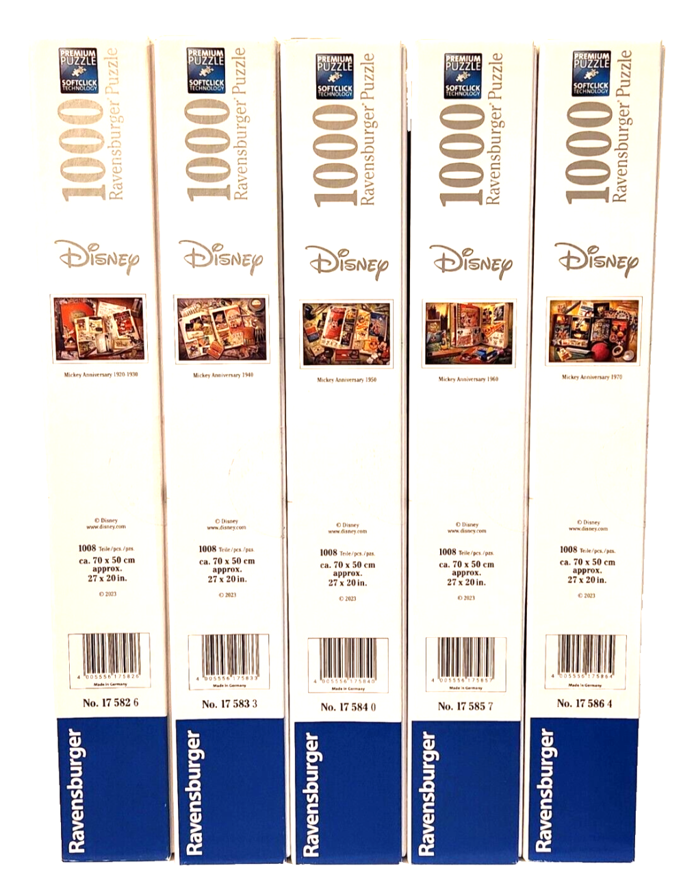 Ravensburger Disney Collector's Edition Mickey Anniversary BUNDLE (5)