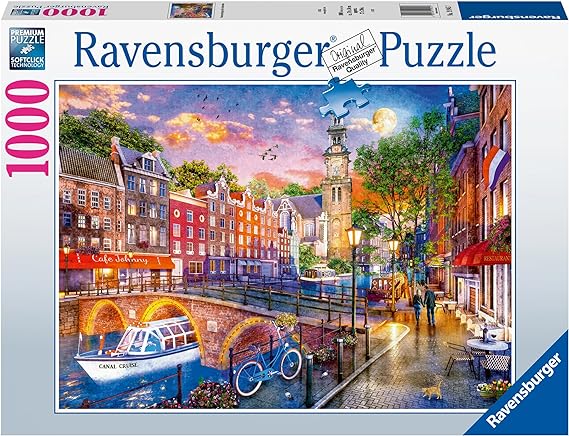Ravensburger Sunset Over Amsterdam 1000 Piece Puzzle