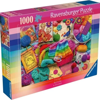 Ravensburger Aimee Stewart Vintage Knitting & Crochet 1000 Piece Puzzle