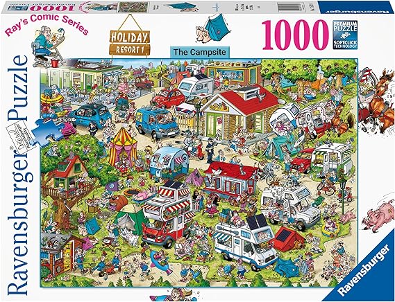 Ravensburger Ray's Comic Series :  Holiday Resort 1 - The Campsite 1000 Piece Puzzle
