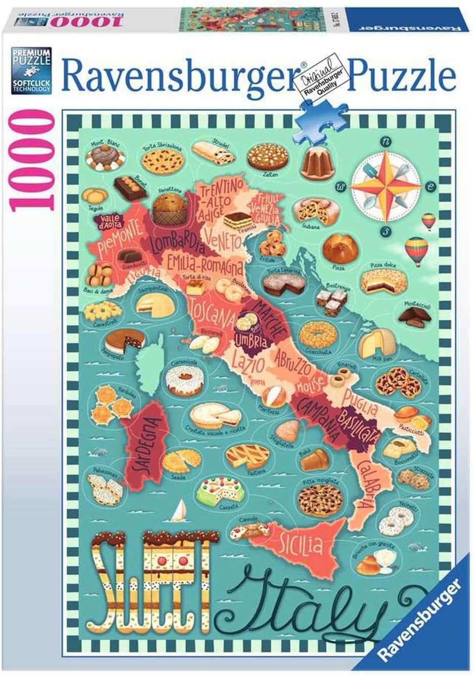 Ravensburger Dessert Tour of Italy 1000 Piece Puzzle