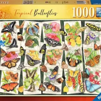 Ravensburger Anne Searle Tropical Butterflies 1000 Piece Puzzle
