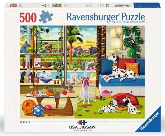 Ravensburger Greg Paprocki Pets of Palm Springs 500 Piece Puzzle