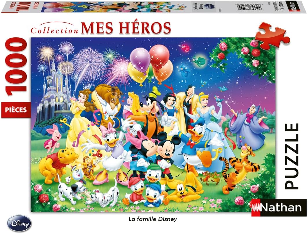 Nathan Collection Mes Heros The Disney Family 1000 Piece Puzzle