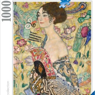 Ravensburger Art Collection Klimt Lady With A Fan 1000 Piece Puzzle