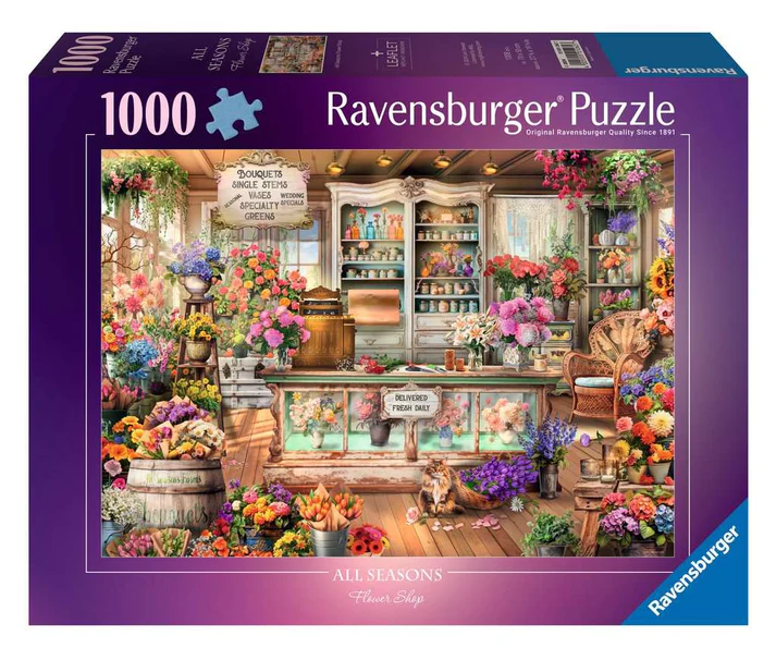 Ravensburger All Seasons Flower Shop 1000 Piece Puzzle