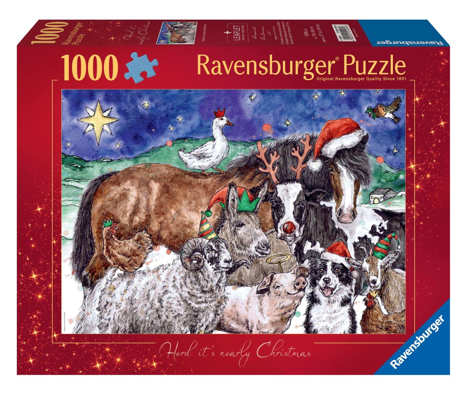 Ravensburger Herd It's Nearly Christmas 1000 Piece Puzzle