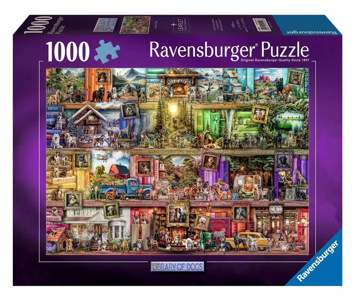 Ravensburger Library of Dogs 1000 Piece Puzzle