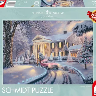 Schmidt Thomas Kinkade Graceland Christmas 1000 Piece Puzzle