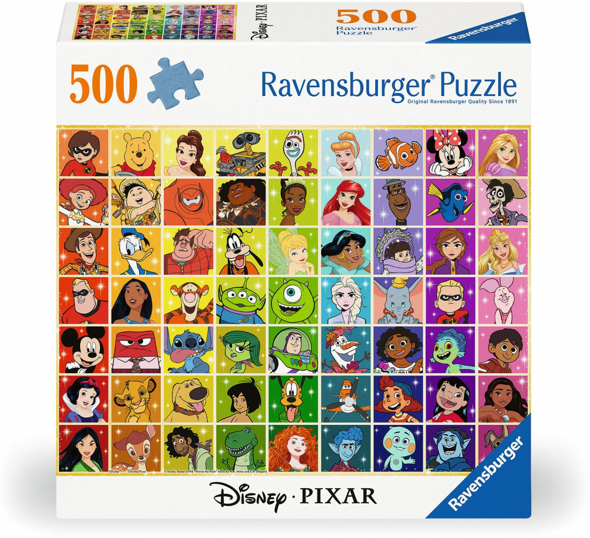 Ravensburger Disney & Pixar Color Palette 500 Piece Puzzle