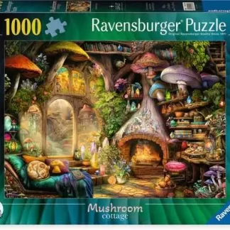 Ravensburger Aimee Stewart Mushroom Cottage 1000 Piece Puzzle