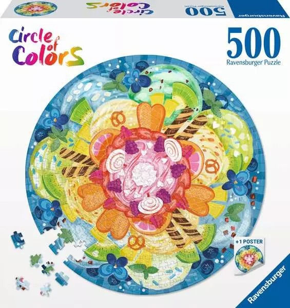 Ravensburger Circle of Colors Ice Cream 500 Piece Puzzle