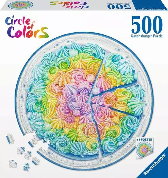 Ravensburger Circle of Colors Rainbow Cake 500 Piece Puzzle