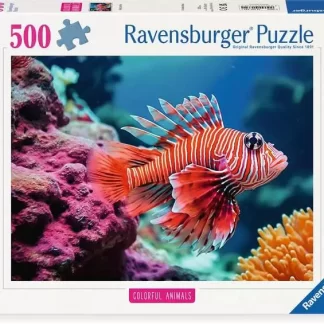 Ravensburger Colorful Animals Red Lionfish 500 Piece Puzzle
