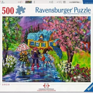 Ravensburger A Walk In The Rain 500 Piece Puzzle