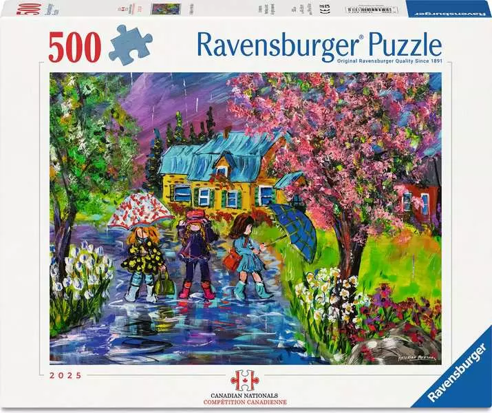 Ravensburger A Walk In The Rain 500 Piece Puzzle