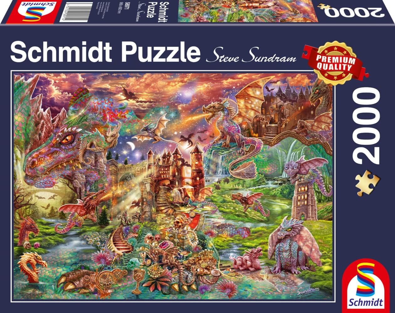 Schmidt Dragon Treasure 2000 Piece Puzzle