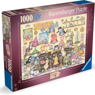 Ravensburger Linda Jane Smith Vintage No. 19 Crazy Cats Jelly Jamboree 1000 Piece Puzzle