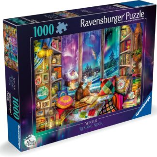 Ravensburger Aimee Stewart Winter Reading Nook 1000 Piece Puzzle