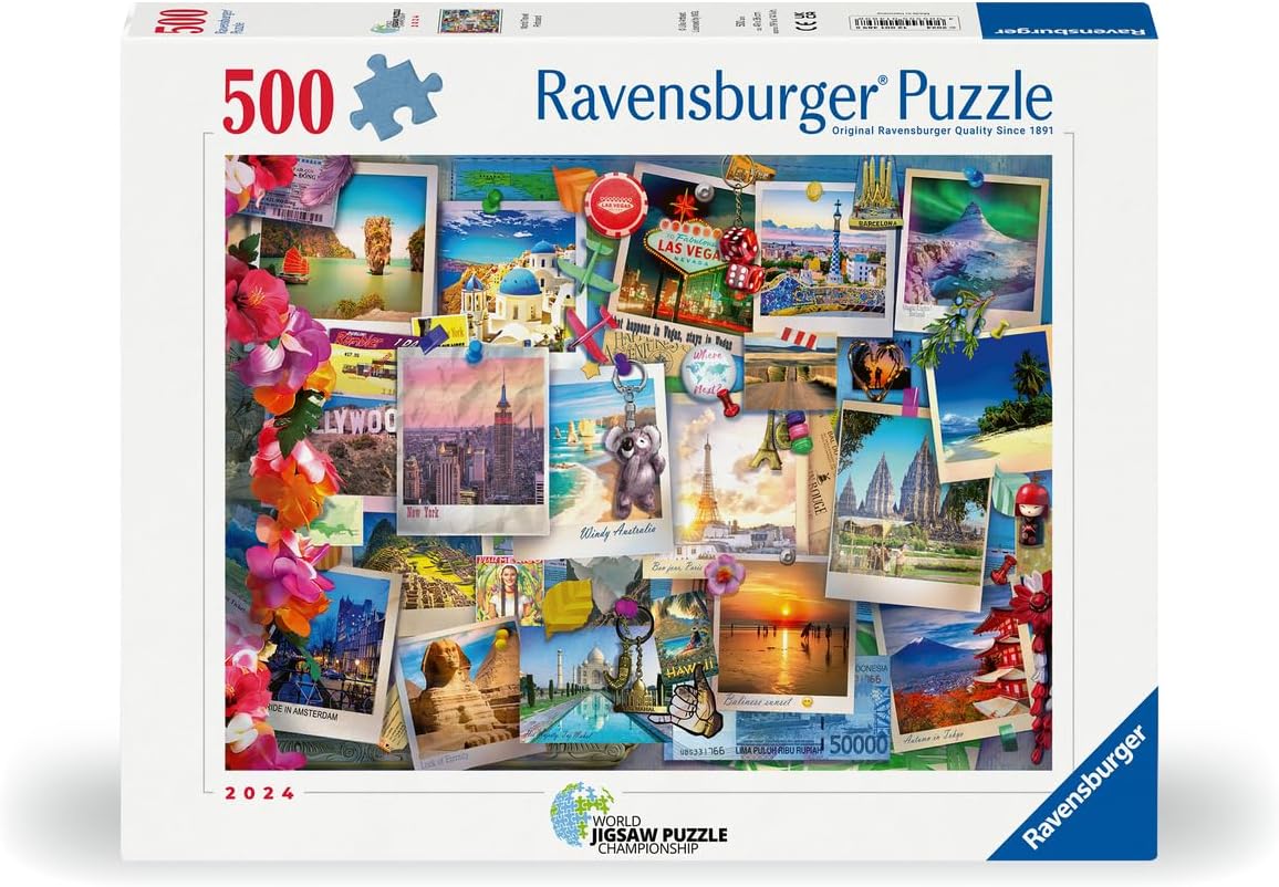 Ravensburger World Travel Pinboard 500 Piece Puzzle