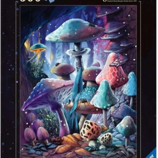 Ravensburger Moonlight Mushrooms Glow In The Dark 500 Piece Puzzle