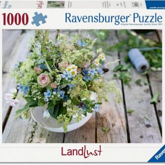 Ravensburger Summer Meadow Bouquet with Sky Blue South Star 1000 Pieces Puzzle