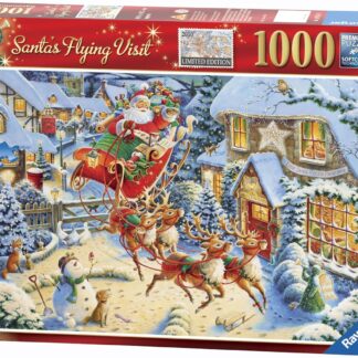 Ravensburger Christmas Limited Edition 2010 Roy Trower Santa's Flying Visit 1000 Piece Puzzle