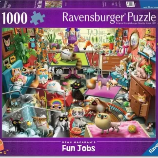 Ravensburger Dean MacAdam's Fun Jobs The Cat Groomer 1000 Piece Puzzle